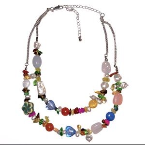 NWOT Free People Steal The Show Choker In Color Multi